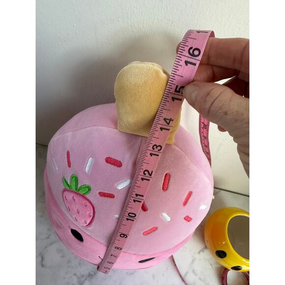 Squishmallows Pama the Strawberry Cake Pop 15" Pink Plush Toy - Picture 8 of 9